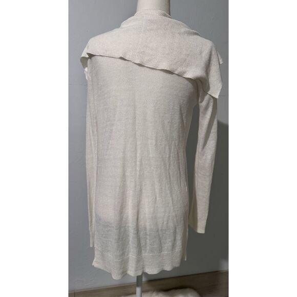 Theory light open front cardigan linen P - Picture 5 of 5